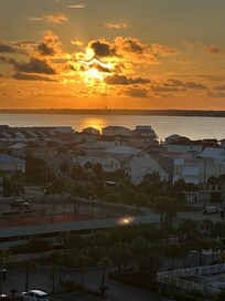 Our sunset from the balcony.