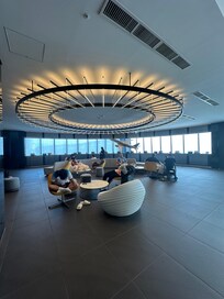 Lobby waiting areas.
