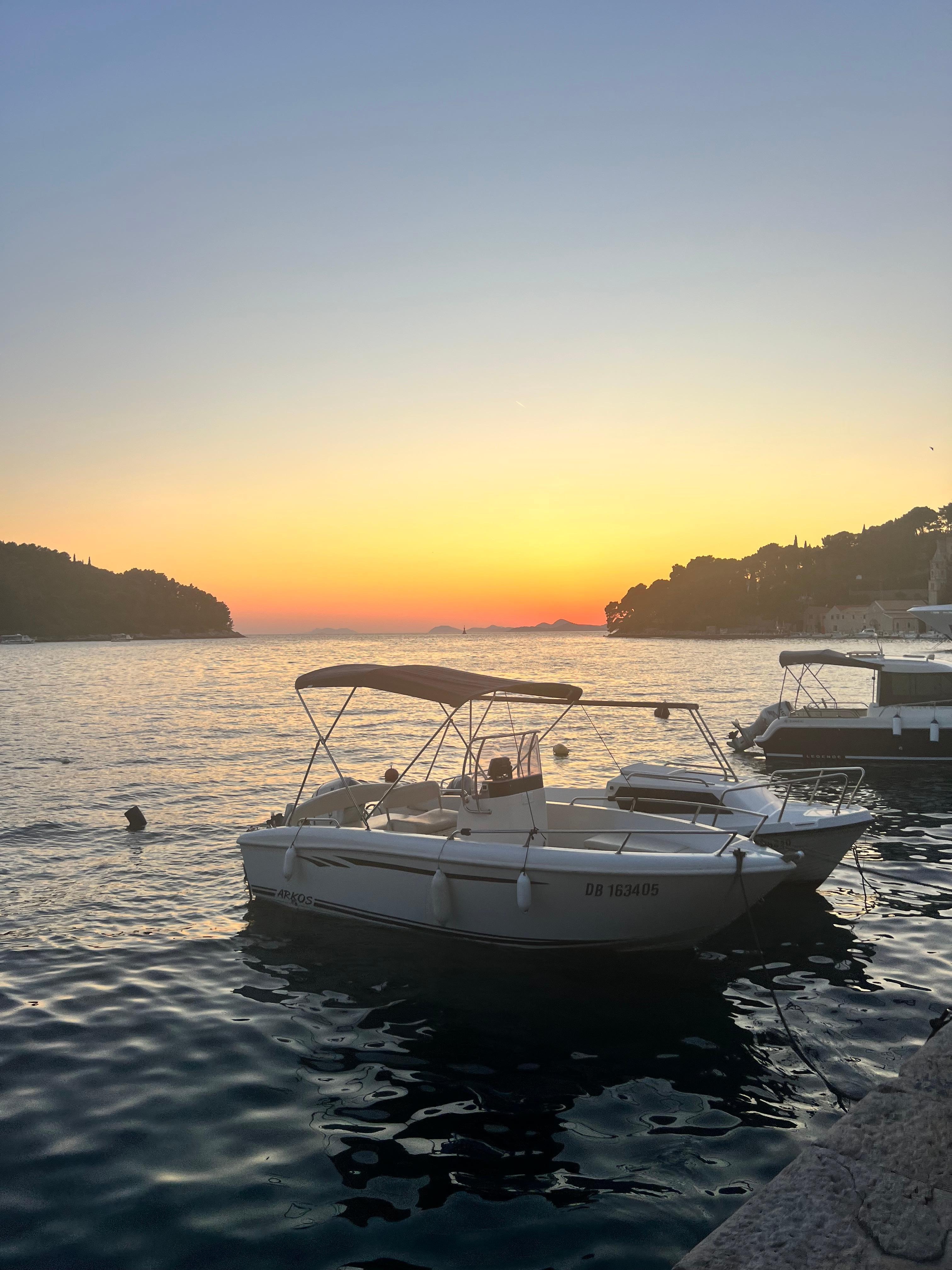 Ridiculous views of the Croatian sunset.
