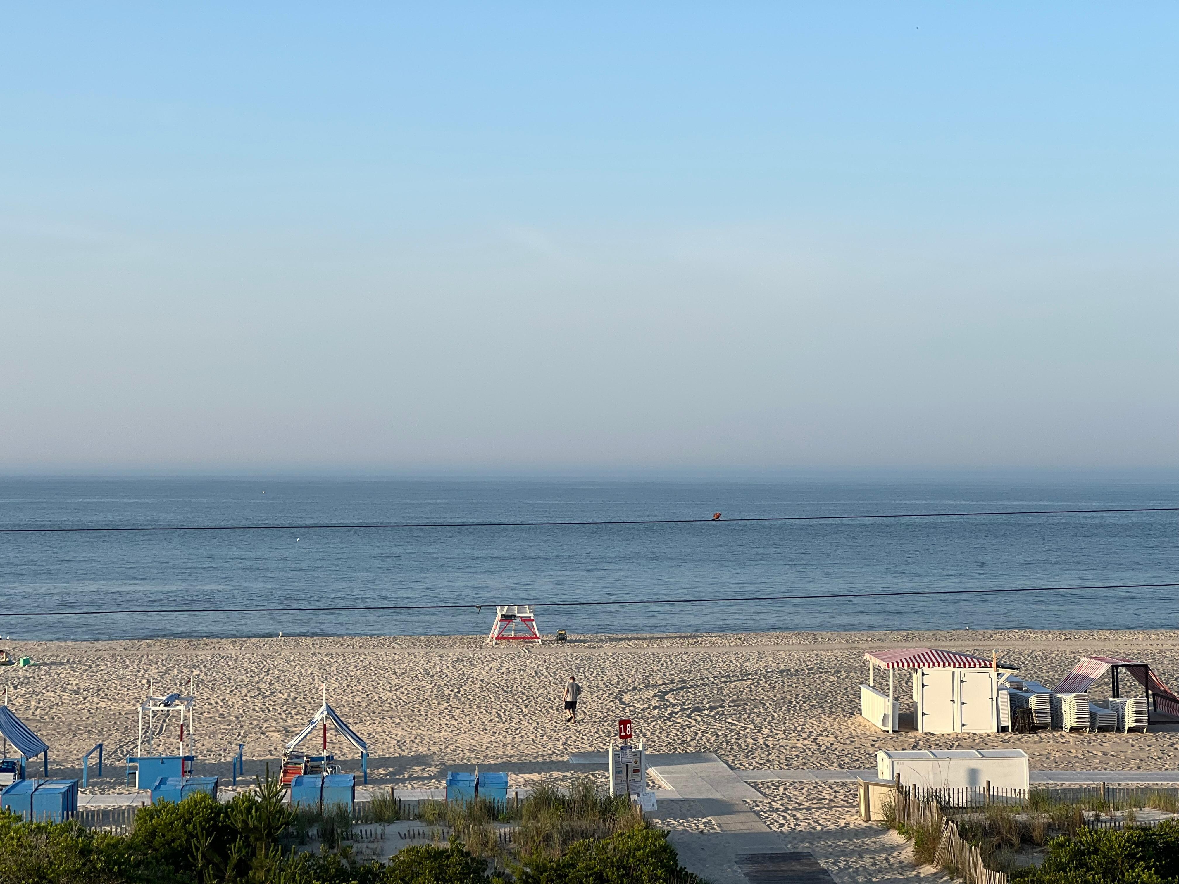 View from our private balcony