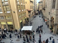 The view from the hotel window