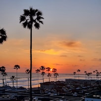 Sunset view from balcony
