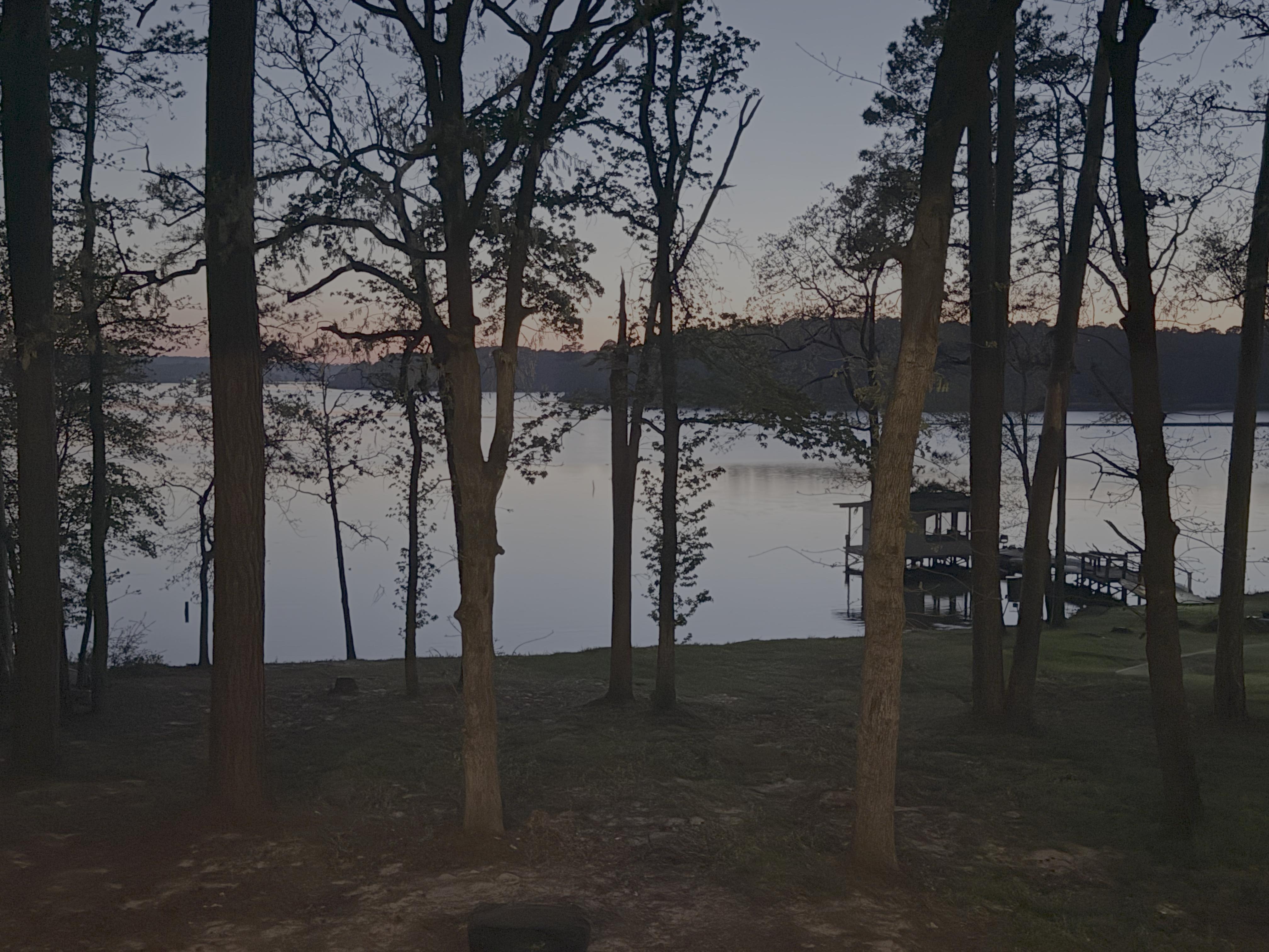 Sunset view from the back porch.