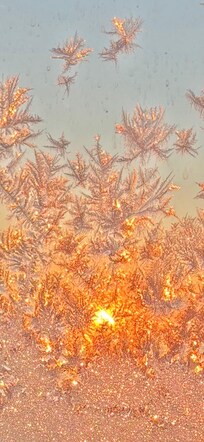 Lovely sunrise on a cold morning