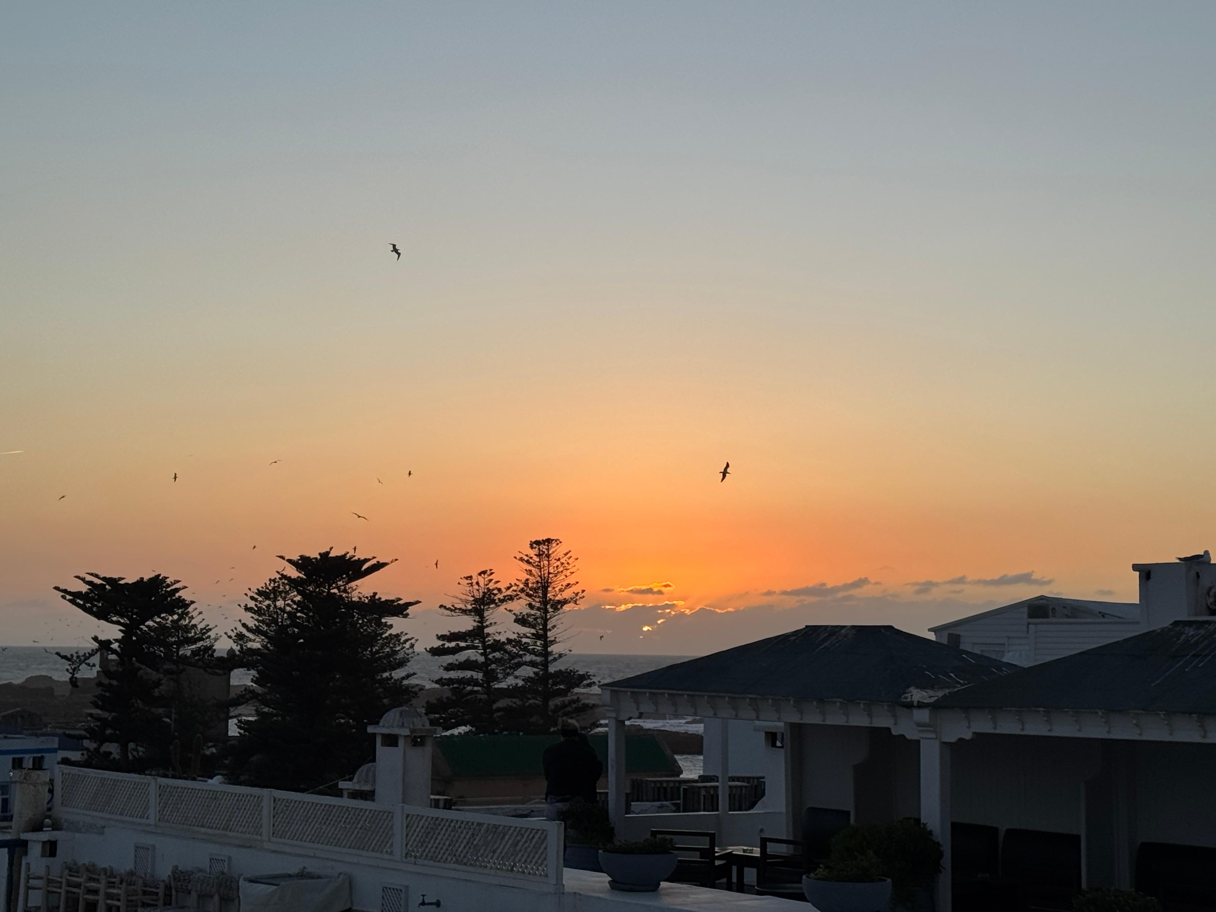 Sunset view from rooftop