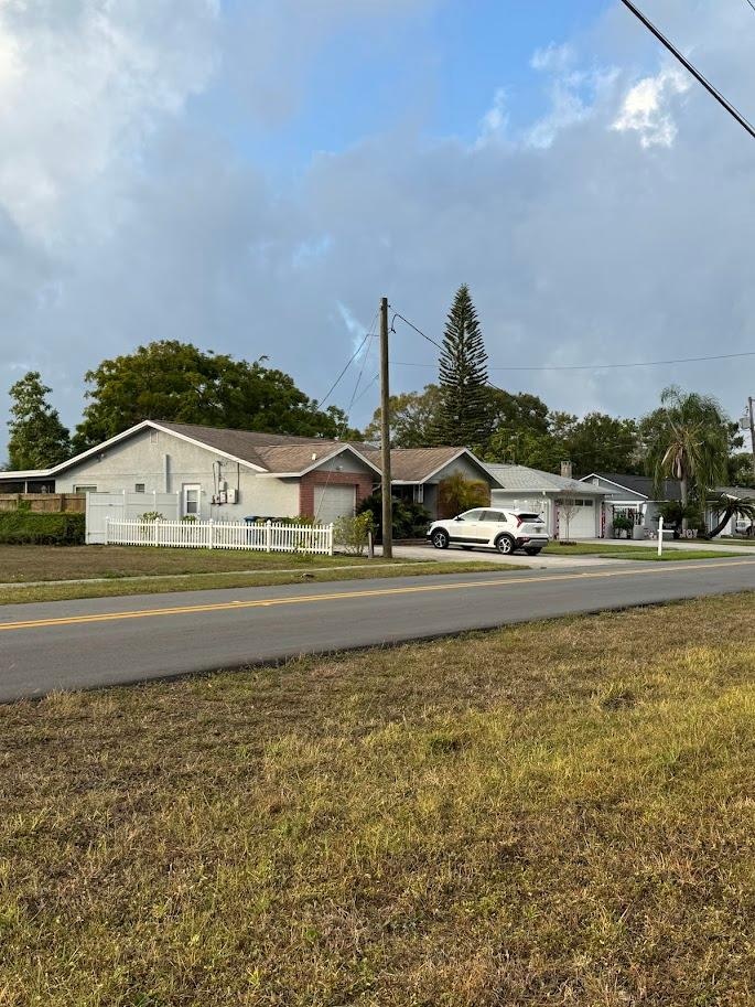 Side view of the house