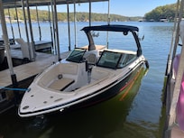 Our 23 ft Chaparral in our provided cover slip.