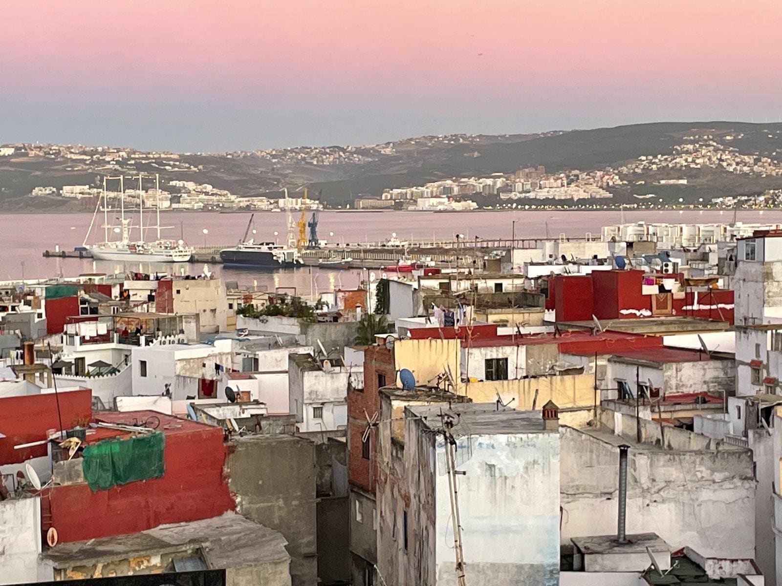 Uitzicht vanaf een van de 2 terrassen 