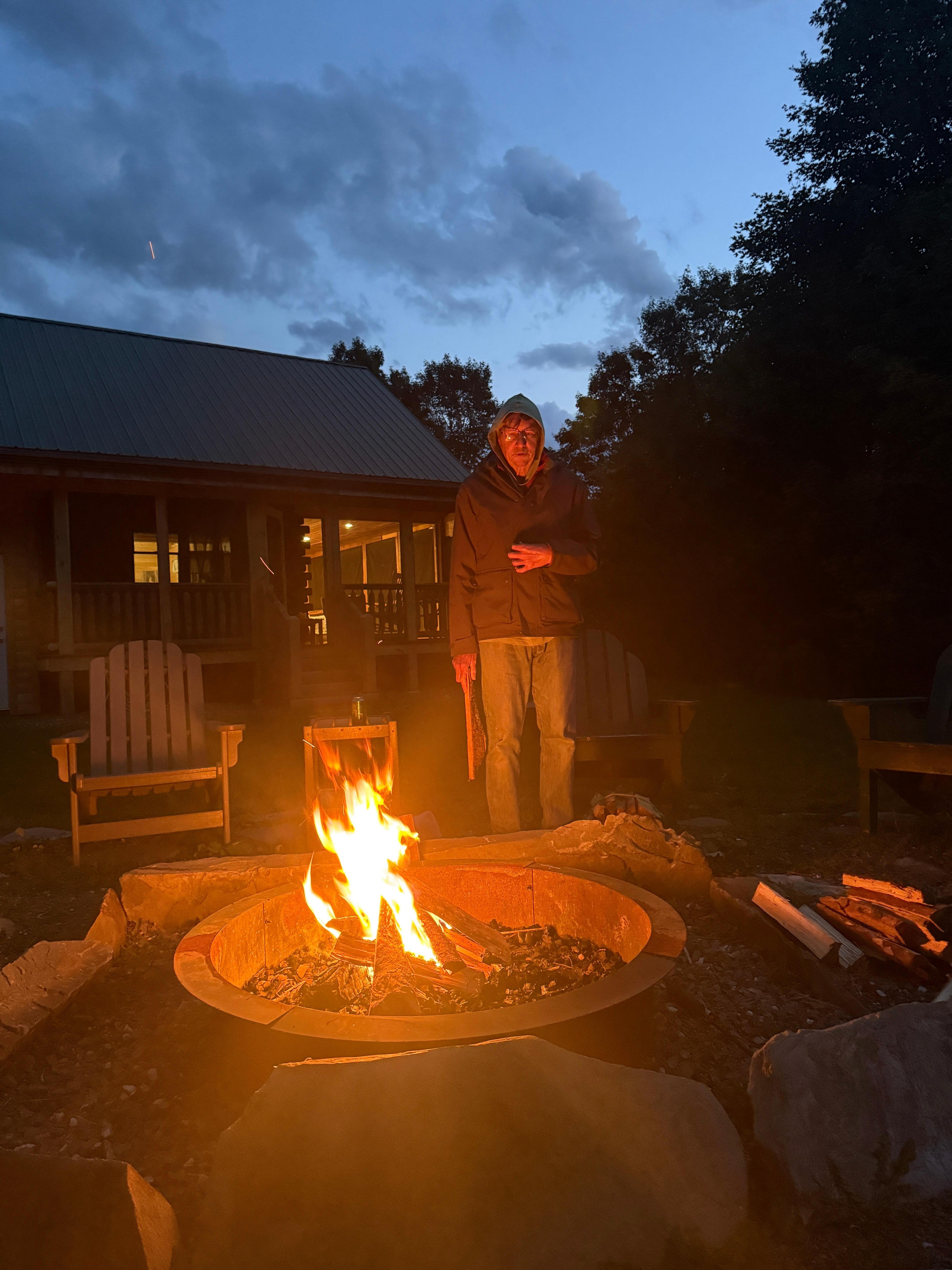 The evening firepit