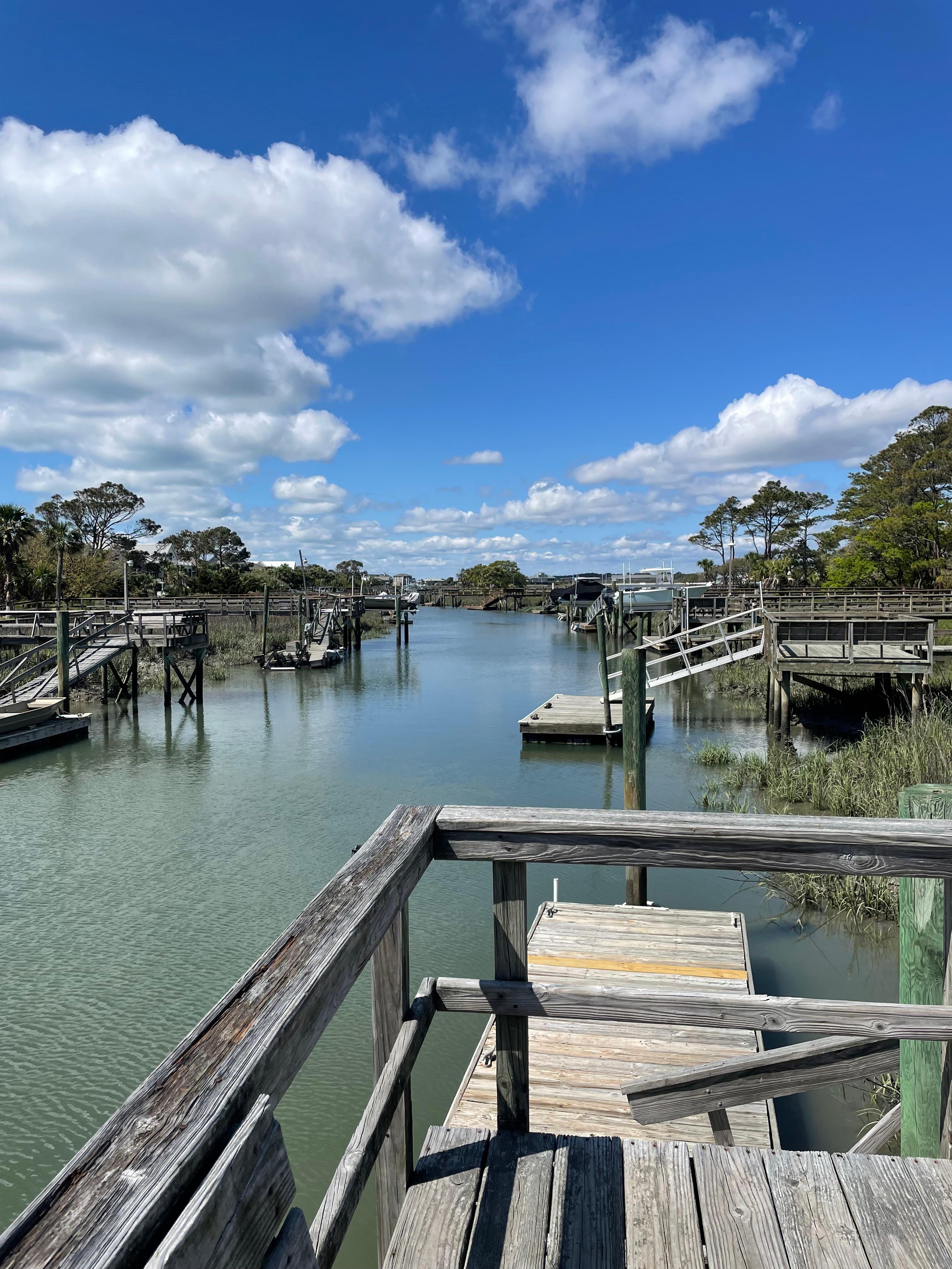 View from the private dock. 