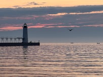 Lighthouse at sunset