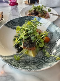 Baked bass