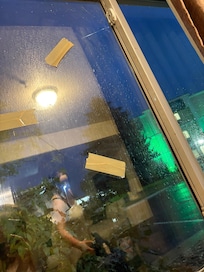 First rooms broken window