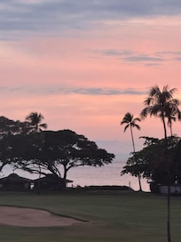 Sunset on the property