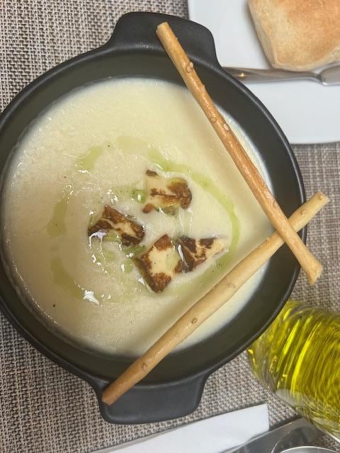 Peruvian corn soup- (sopa de choclo)