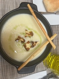 Peruvian corn soup- (sopa de choclo)