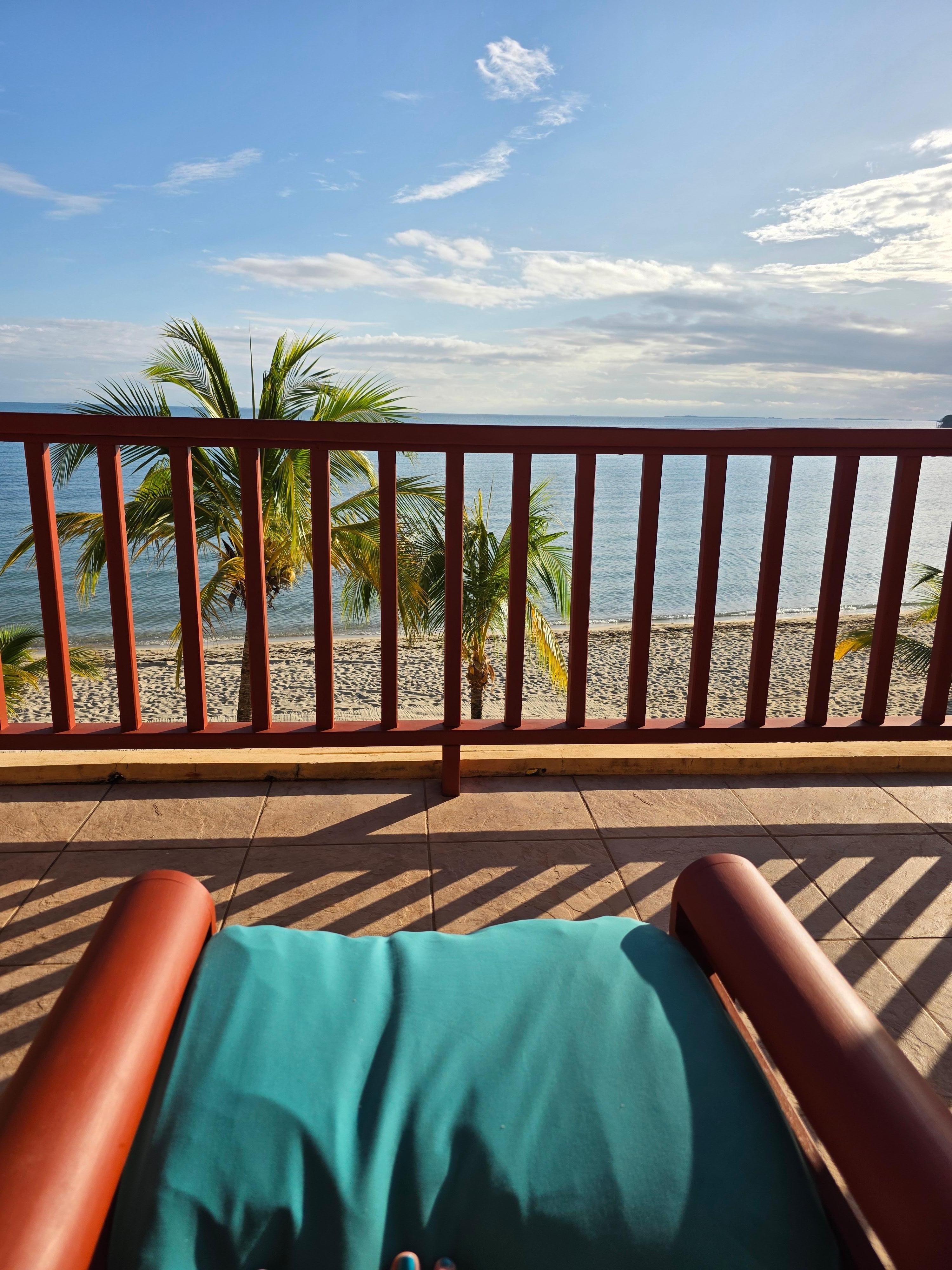 View from second floor balcony