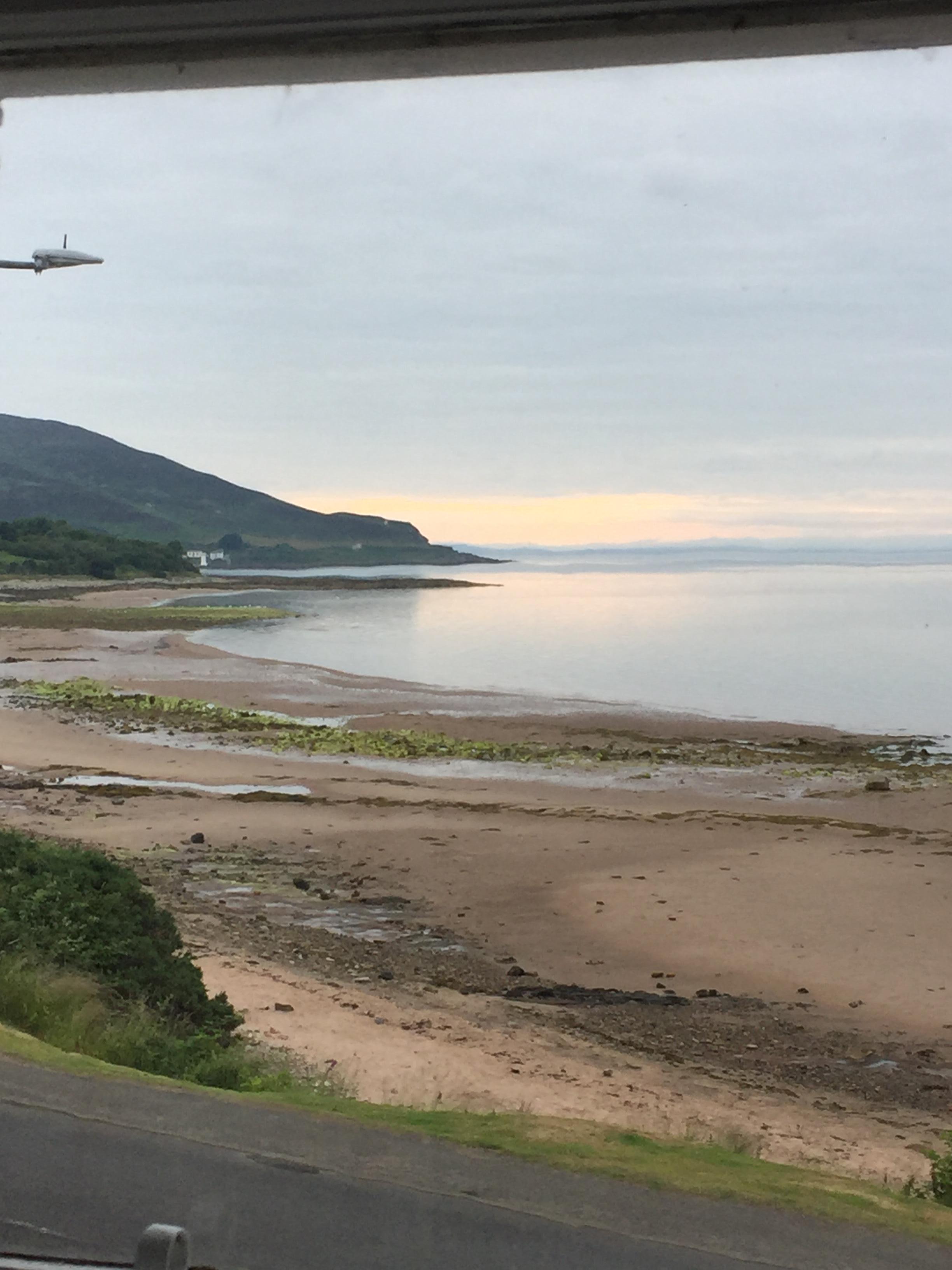 Sunrise over Holy Island