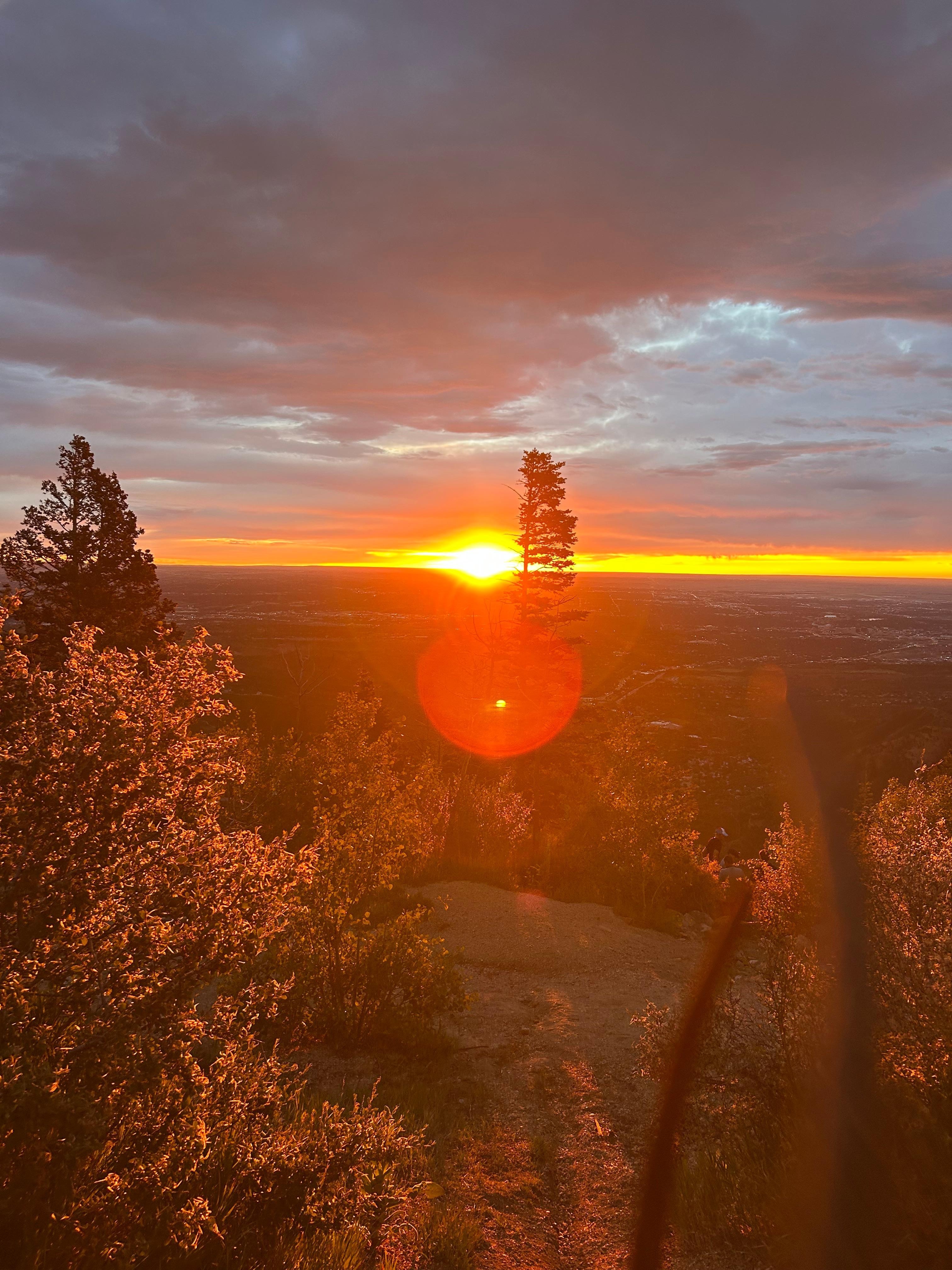 At the top of the incline on 9/11 as the sun rose 