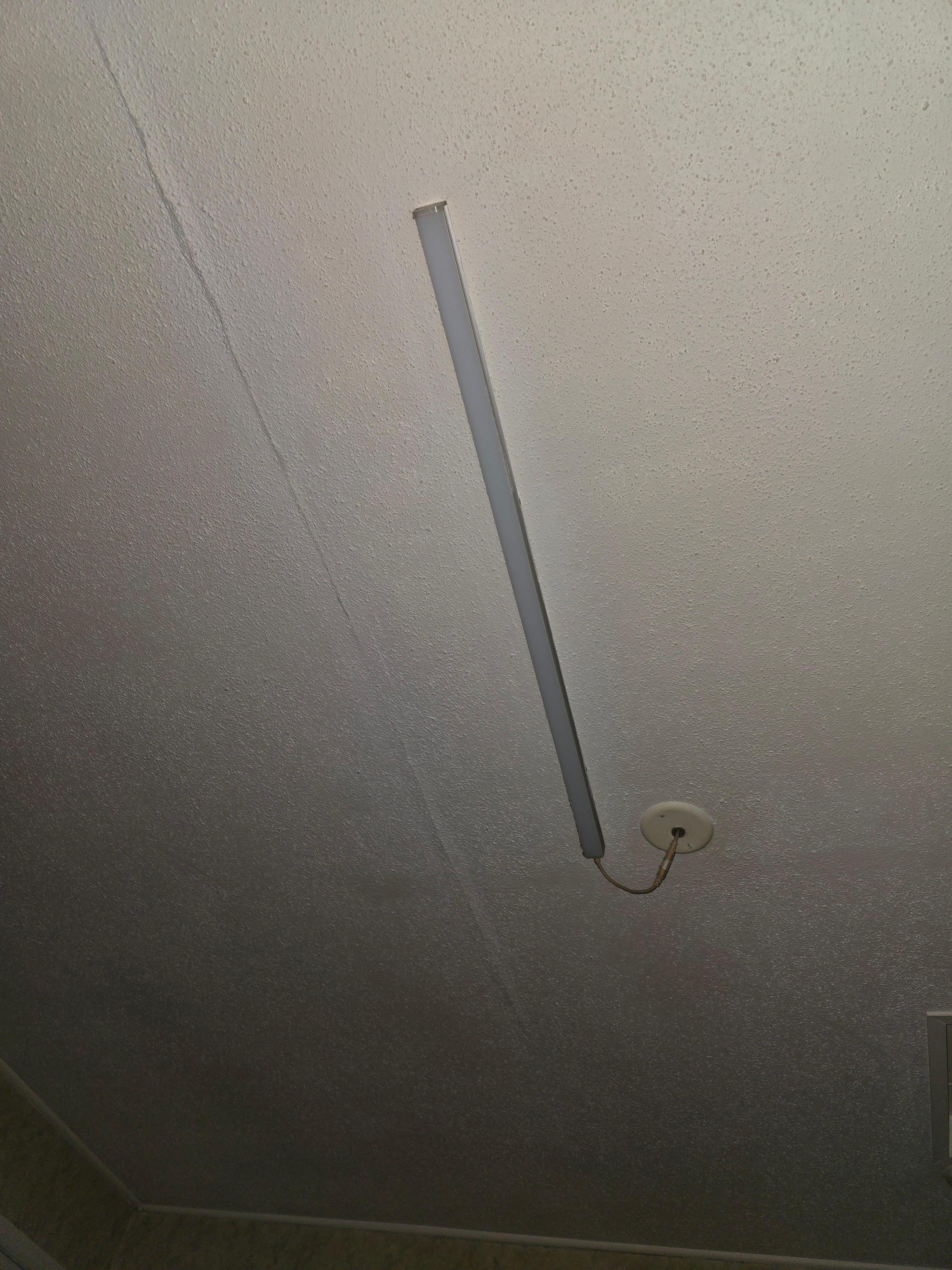 This is the light in the room on the ceiling.