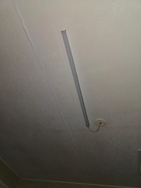This is the light in the room on the ceiling.