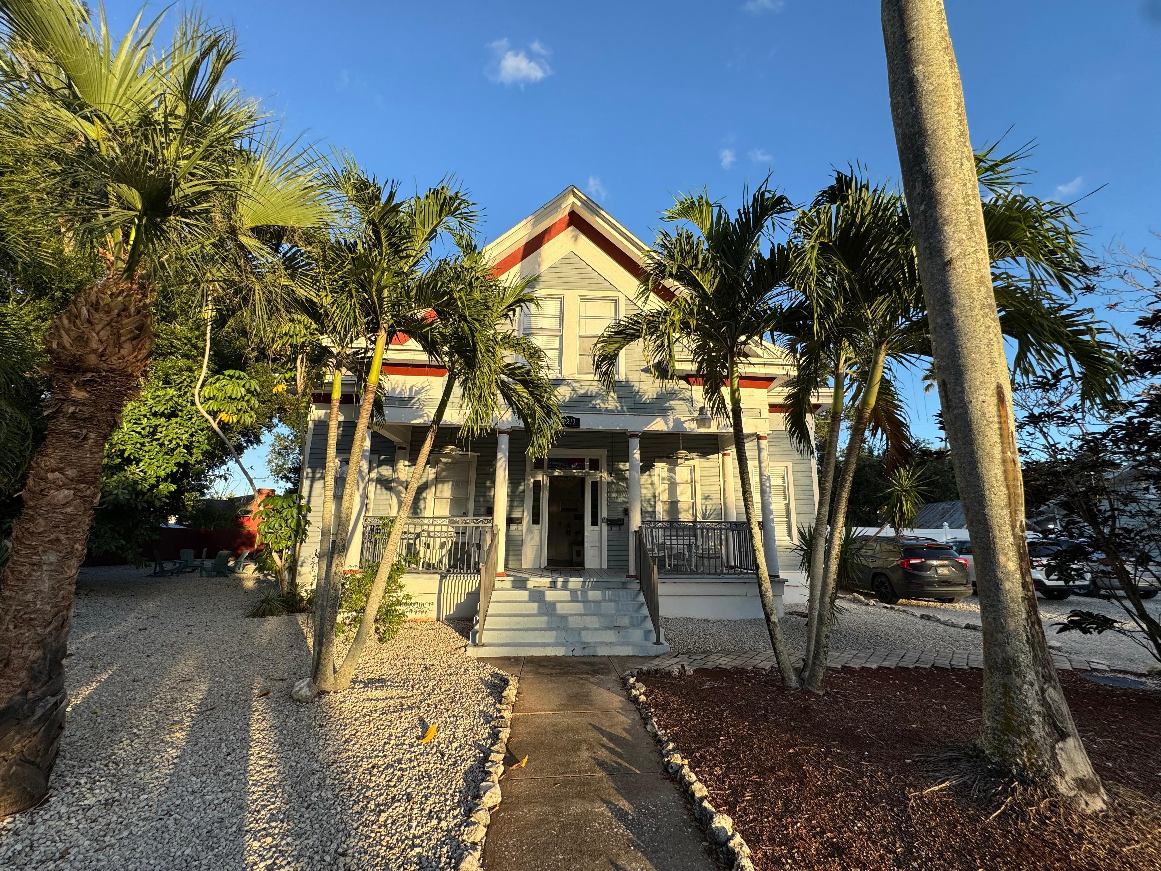 Outside of the front of the home