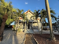 Outside of the front of the home