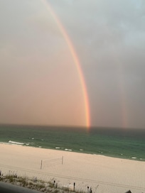 Balcony view after a rainshower