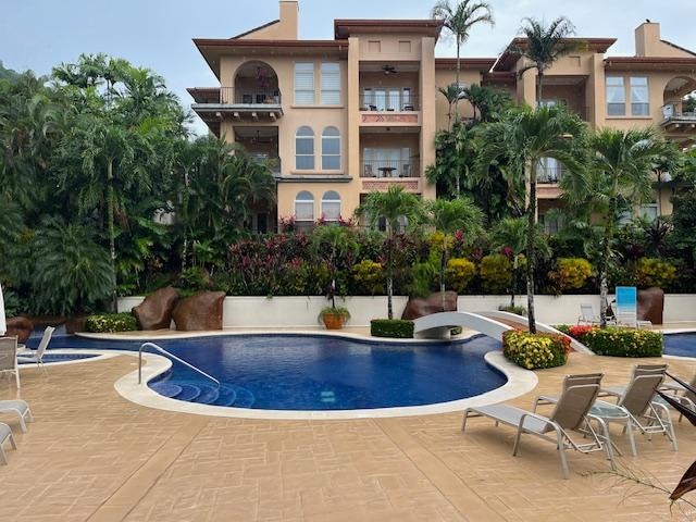 Pool behind the condo