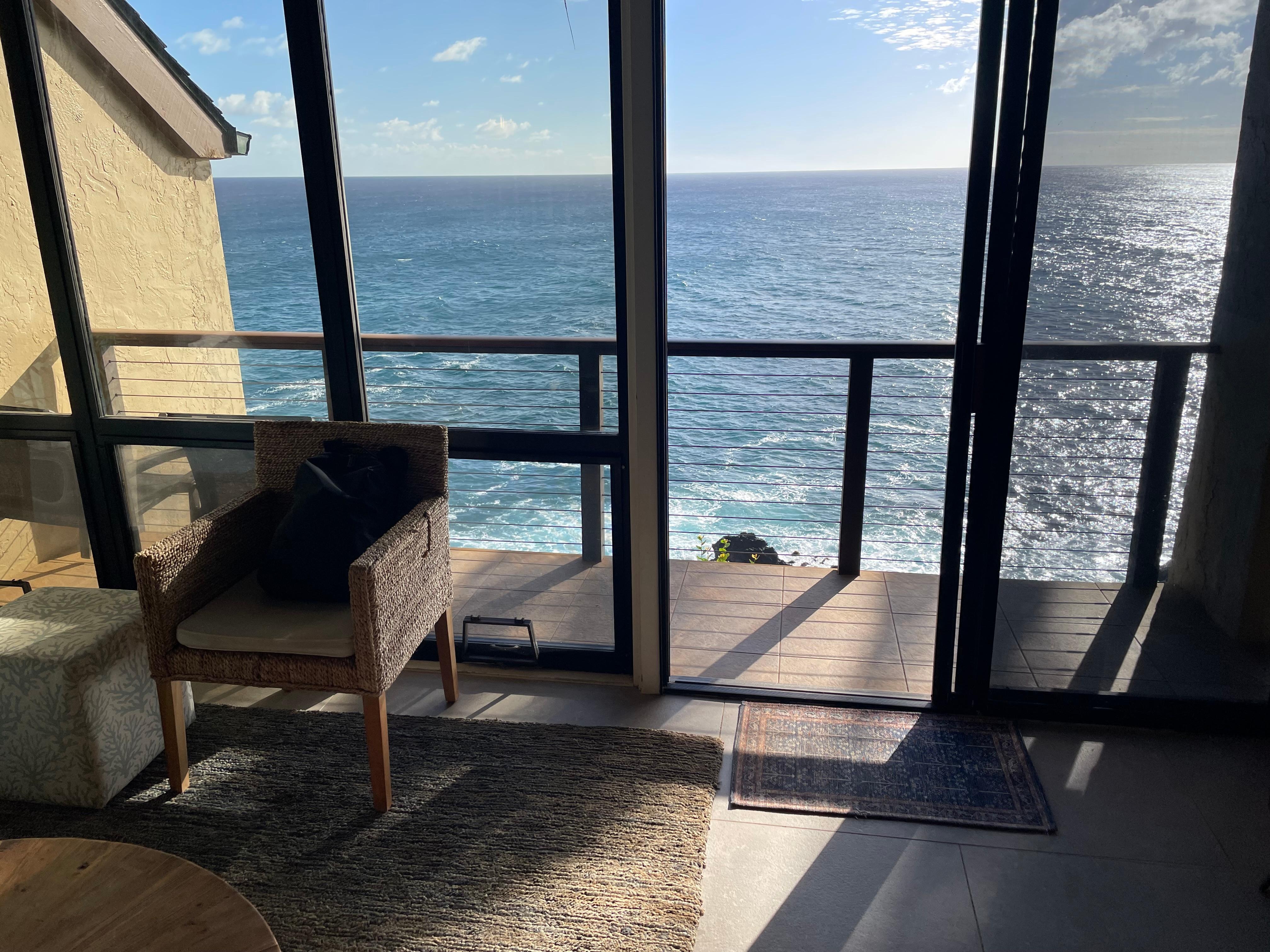 From inside living room