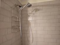 Clean, updated shower