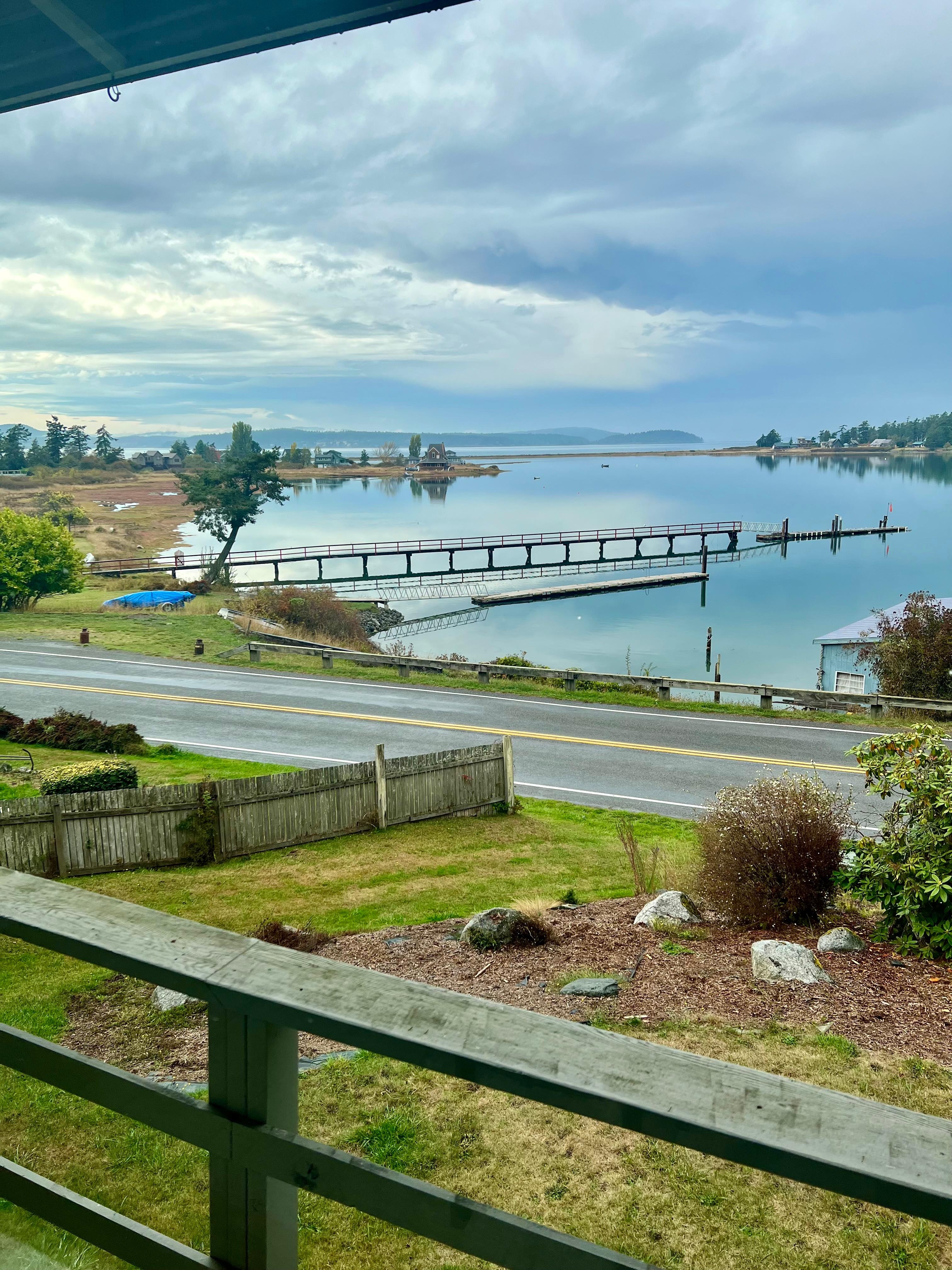 View from the dining room wi dows