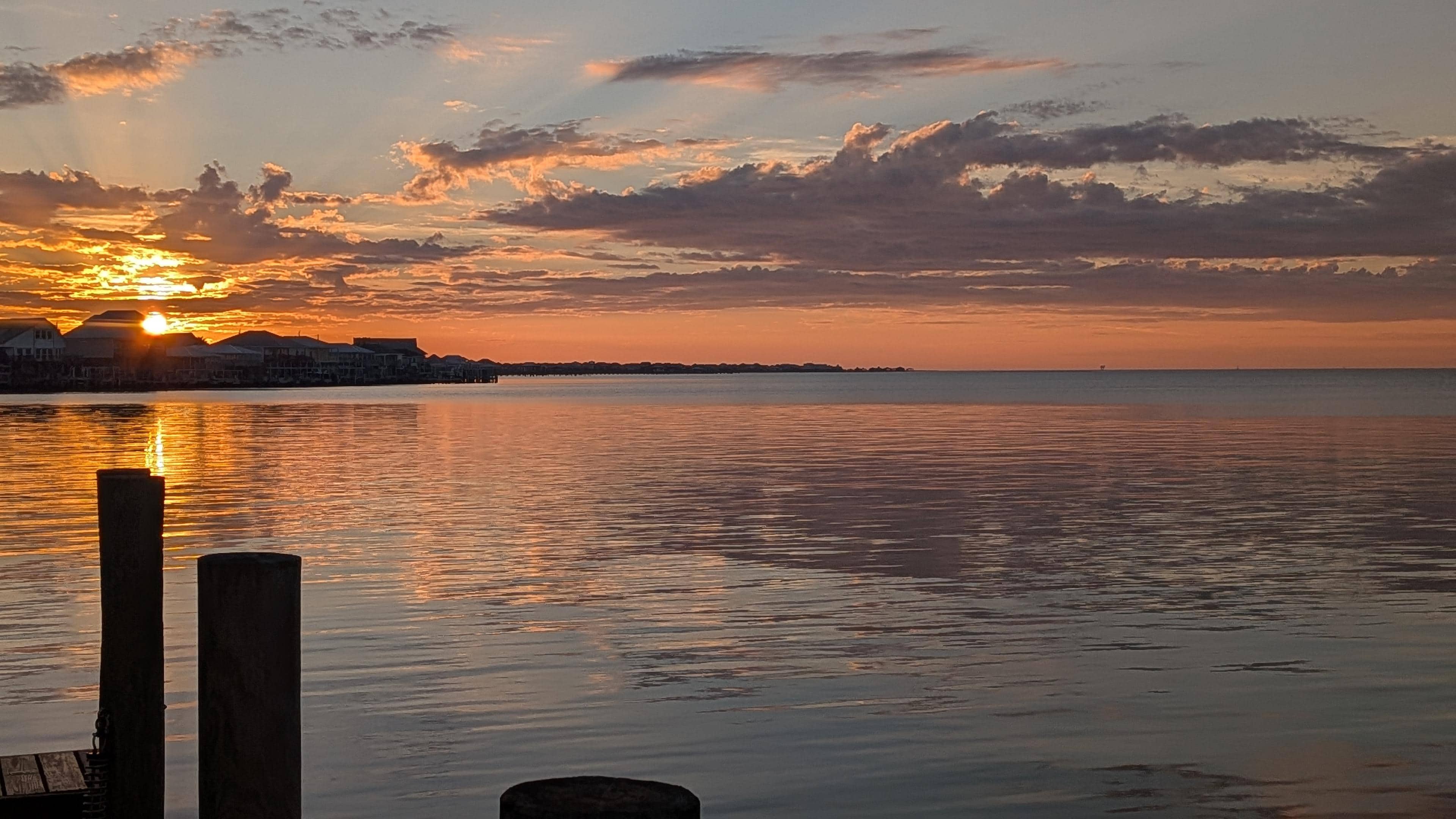 Sunset off the dock