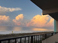 From the balcony.