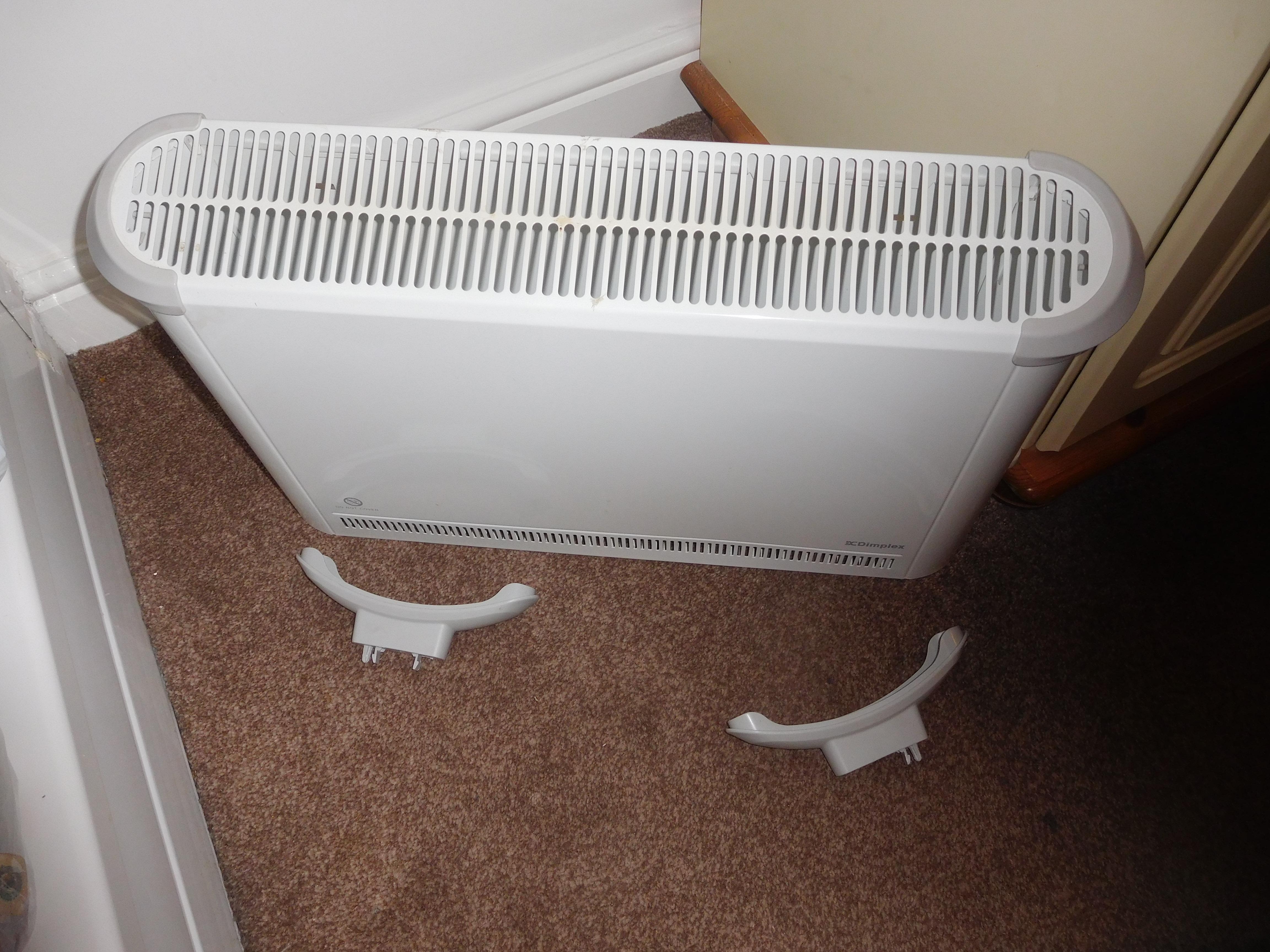 Heater feet kept falling off
