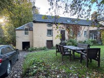 The East wing - stairs to front door
