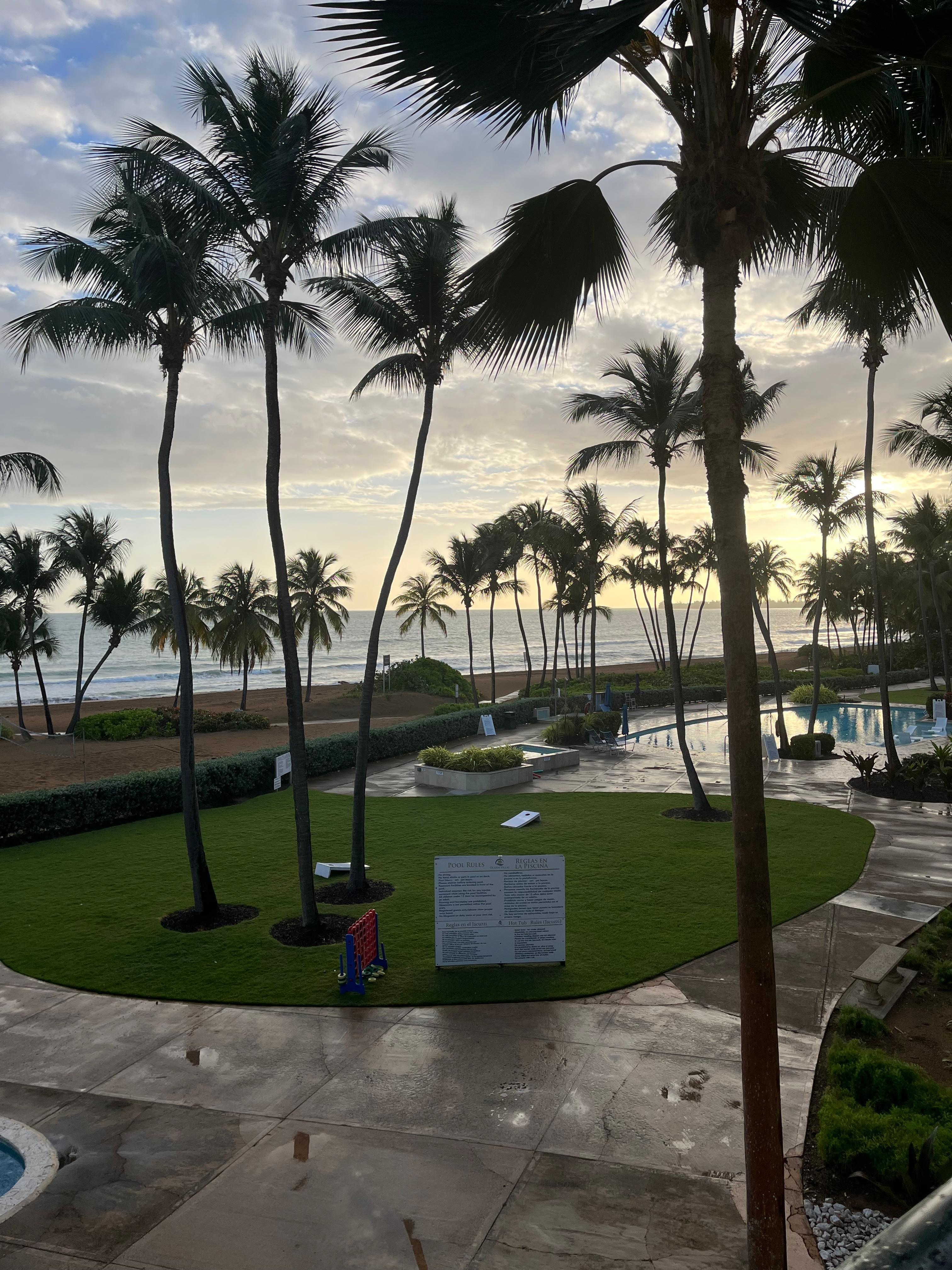 View from our balcony 