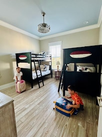 Our kids didn’t fight who sleep on top or bottom.