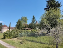 Blick auf das Ferienhaus