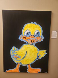 Fun painting in the property!