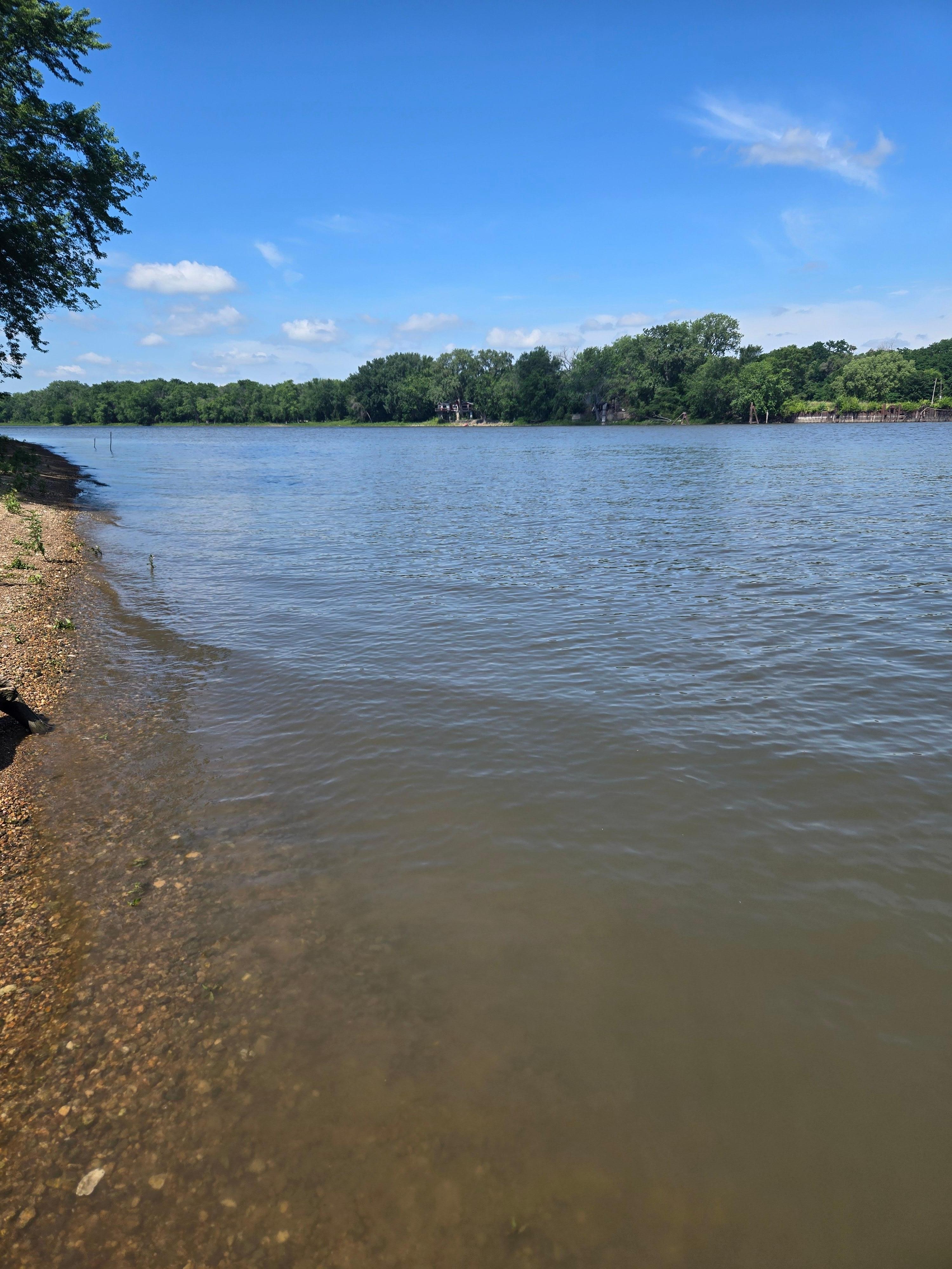 River beach that was 3-5 mins from the property
