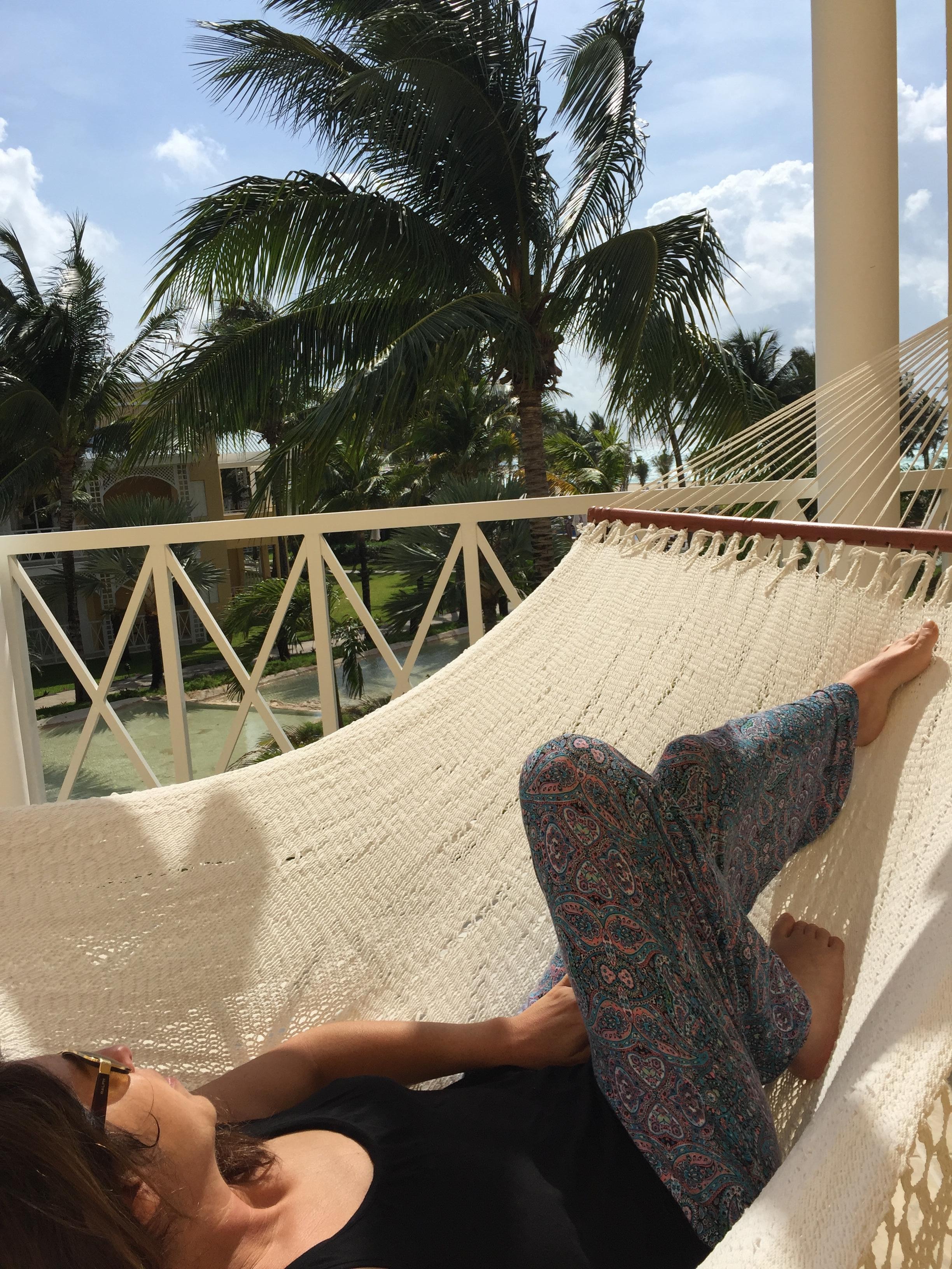 View from our upper balcony lounge chairs