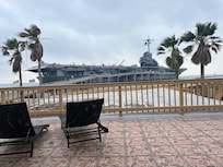 View from our 2nd floor deck in front of our door.