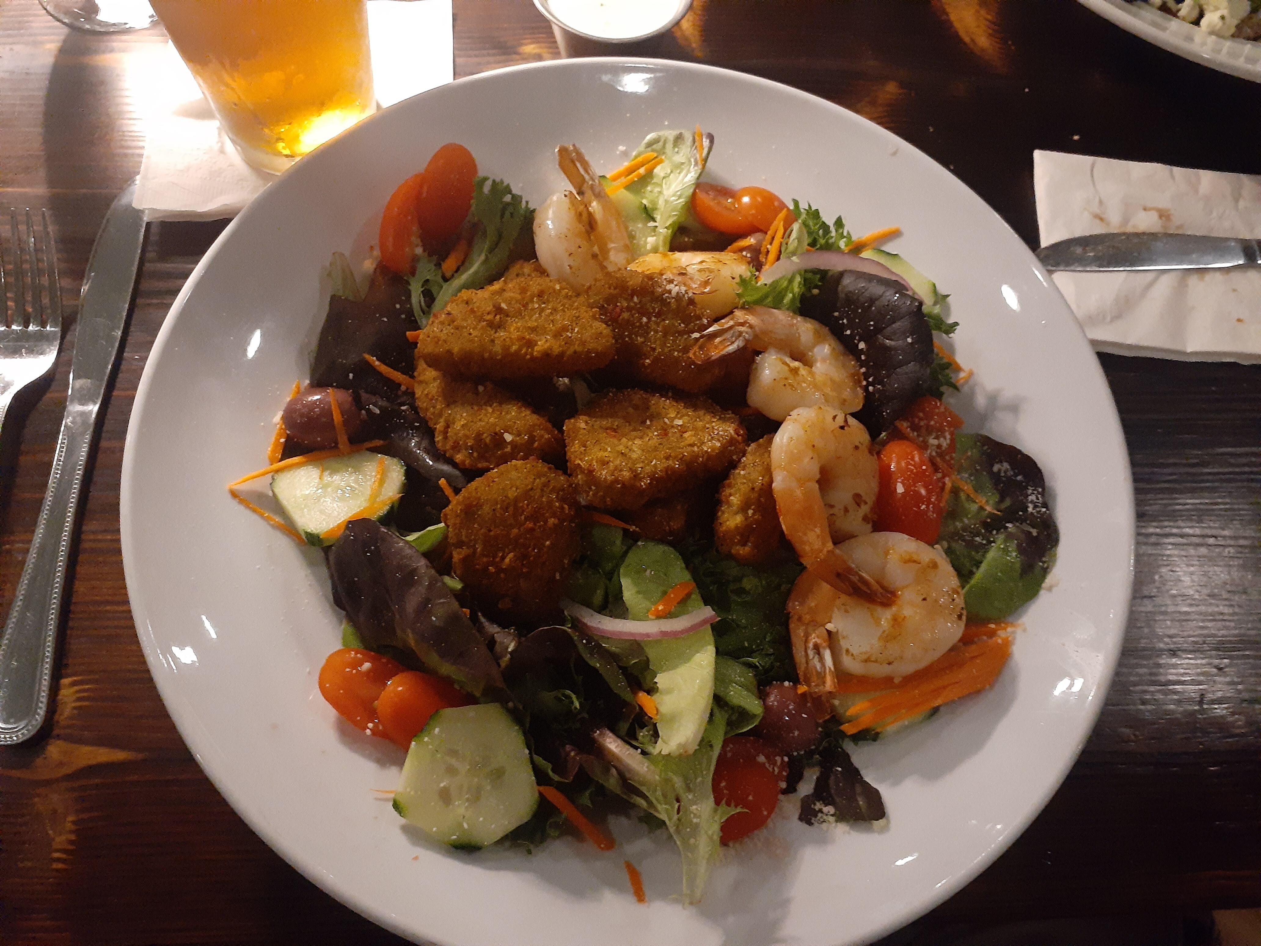 Air-fried Avocado Salad with Shrimp