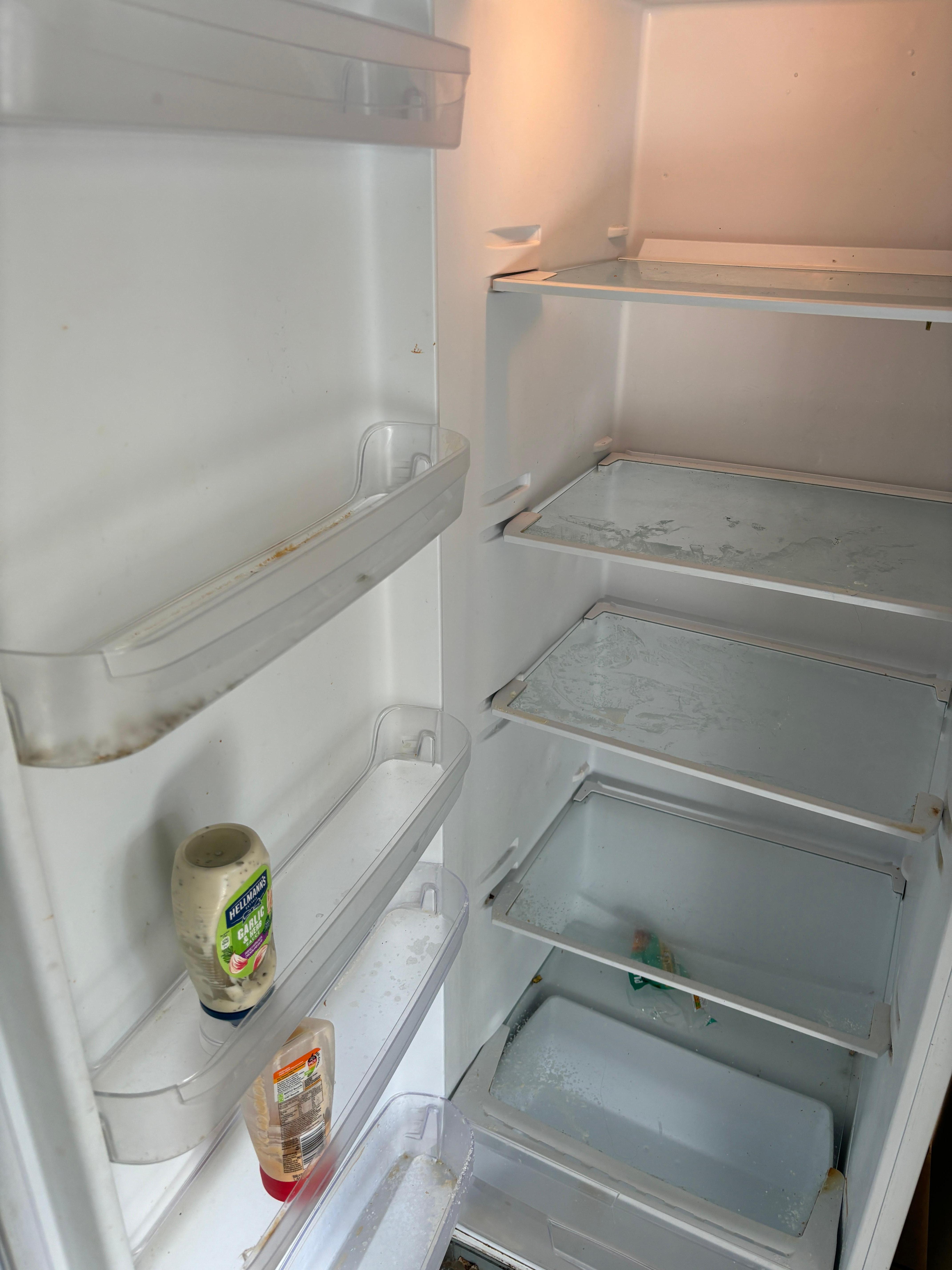 Mild in fridges, completely dirty 