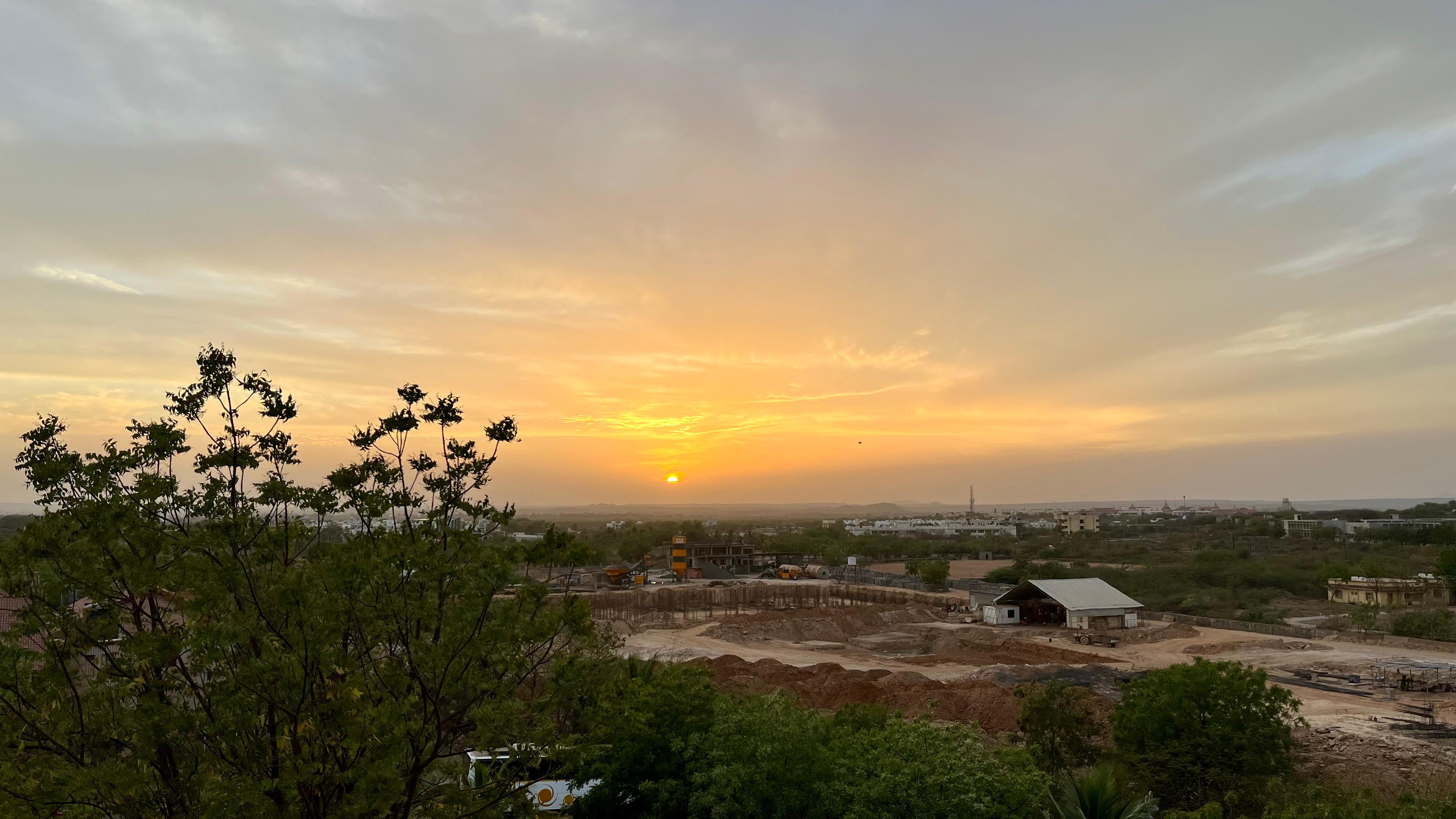 Sunset view from the lodge 