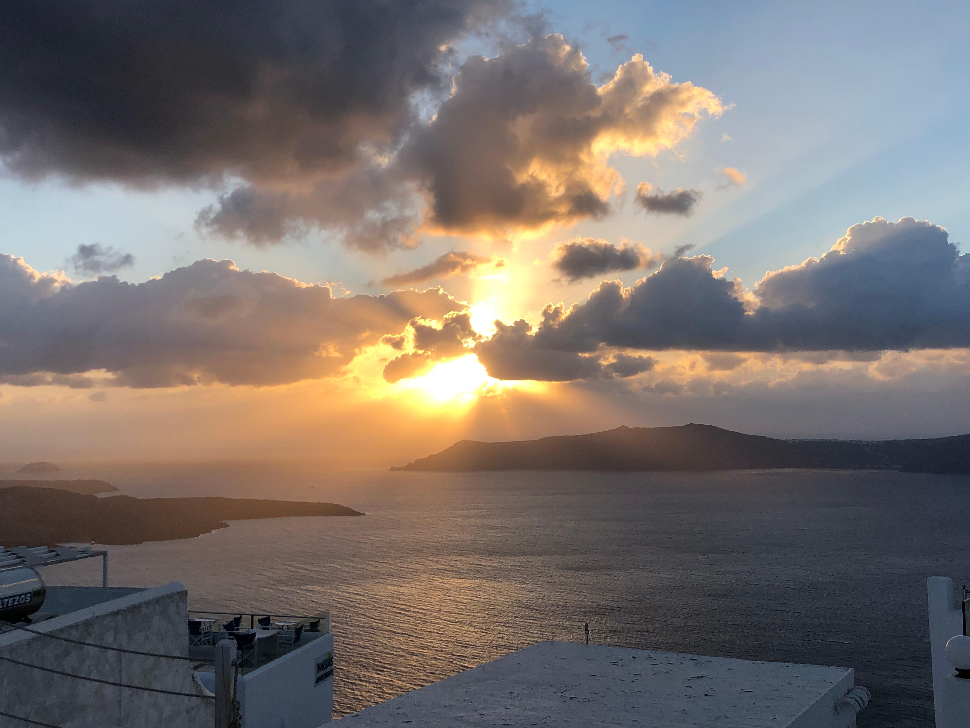 Sunset from balcony 