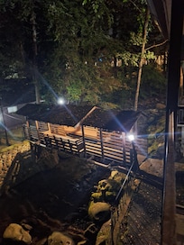 Part of the view at night from room 269.