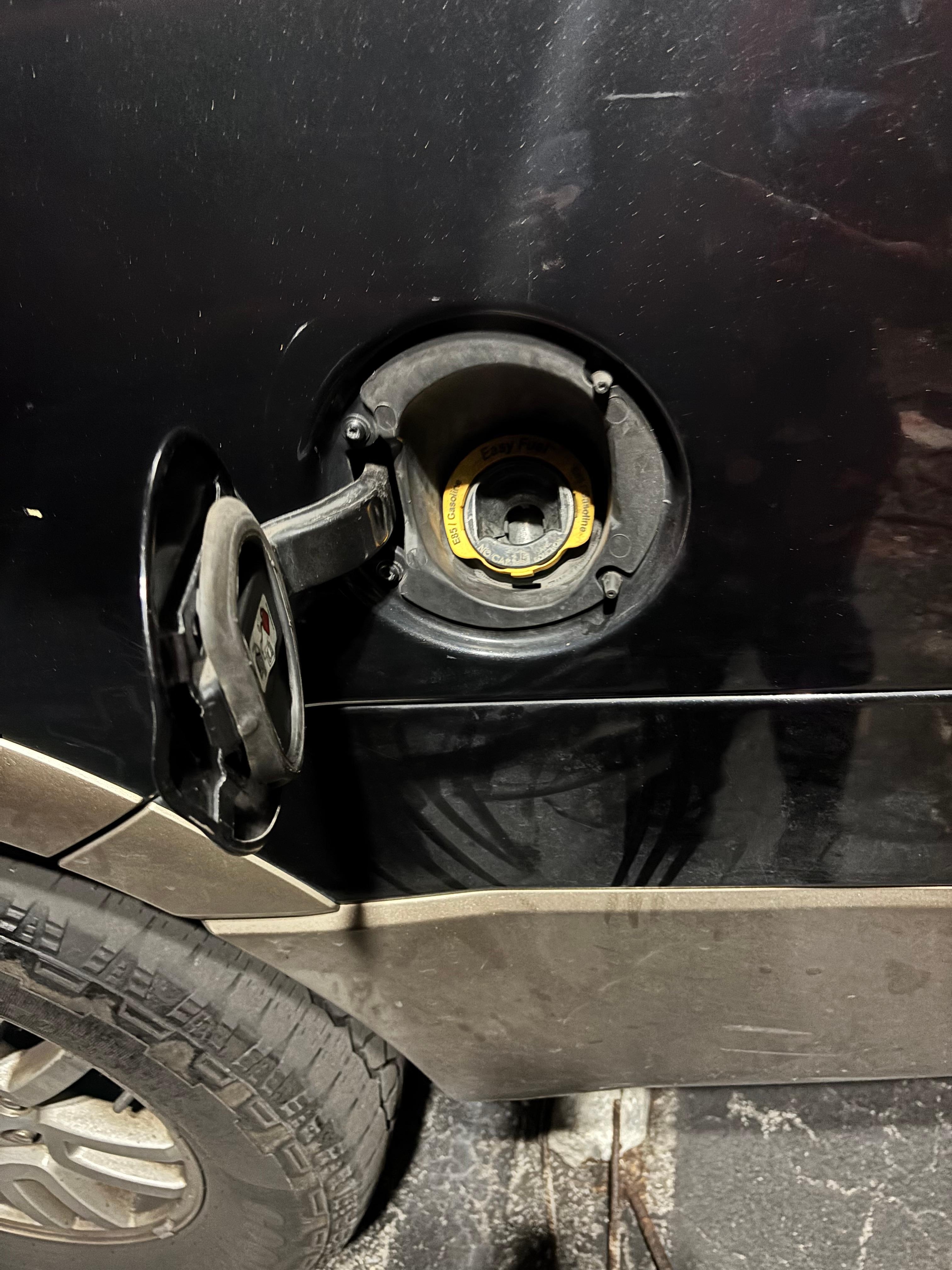 Someone open my gas tank