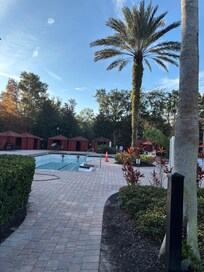 This was the last day - day 1 was empty with workers IN the pool